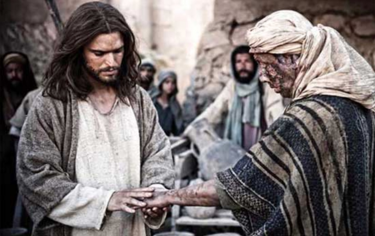 Jesus Touches the Leper
